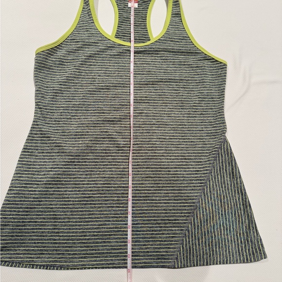 Lucy long length striped exercise tank - Picture 2 of 4